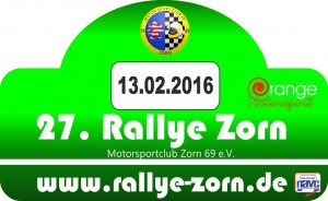 Rallyeschild 2016 A4 Rallyeschild